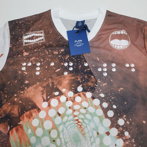 FLAN LABS Rocket Soccer Jersey Mens L Graphics Breathable Lightweight NWT - Picture 4 of 11